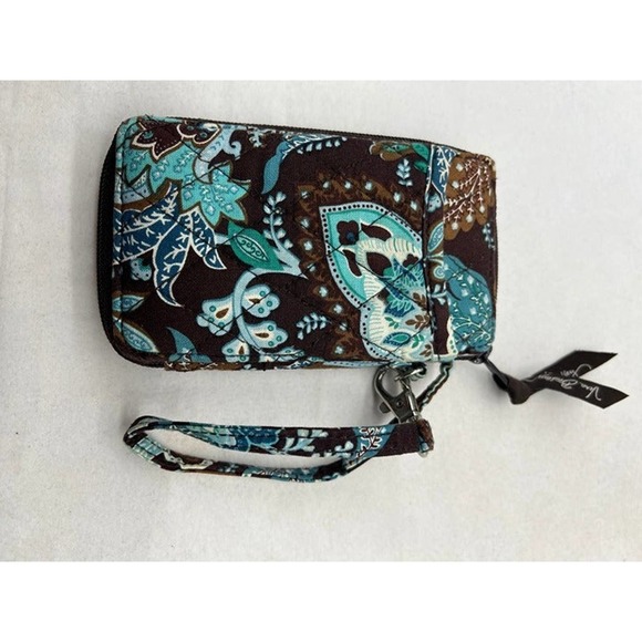 Vera Bradley Java Blue Cell Phone Wristlet - Picture 2 of 3